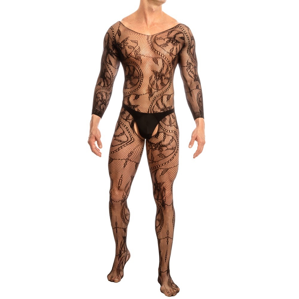 Men’s Black Body Stocking #SMC004
